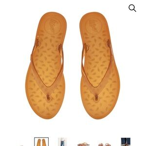 BNIB Ancient Greek Caramel Jelly Flip flops, 38